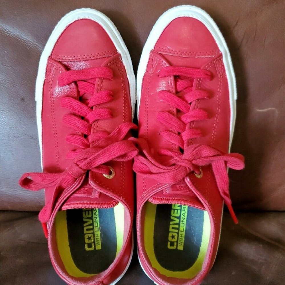 Converse All Star Chuck Taylor Red Leather Size 8